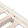 vidaXL Postelja bel 80x200 cm trdna borovina