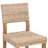 vidaXL Jedilni stol 2 pcs Naravna 46 x 55 x 84 cm Kubu rattan
