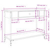 vidaXL Konzolna mizica sonoma hrast 100x34,5x75 cm inženirski les