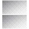 vidaXL Stopnice 2 kos 90 x 50 cm srebrna Aluminij Pravokotna