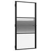 vidaXL Steklena vrata 102,5 x 3,5 x 201,5 cm Aluminij Črna