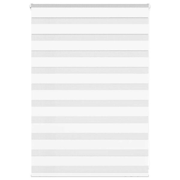 vidaXL Zebra senčilo bela 105x100 cm tkanina širina 100,9cm poliester