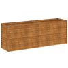 vidaXL Dvignjena vrtna greda 196x50x69 cm kortensko jeklo
