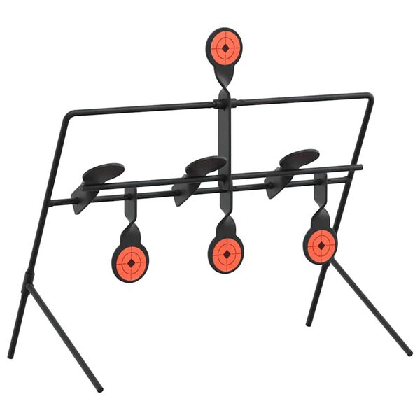 vidaXL Ponastavljalni cilj Črna 38 x 20,5 x 33 cm Jeklo