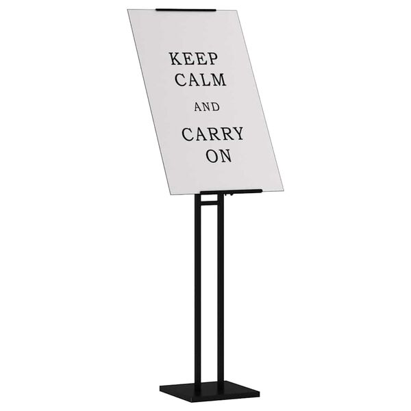 vidaXL Razstave na sejmih Črna 26,5 x 26,5 x 150 cm Jeklo