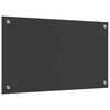 vidaXL Zaščita za kuhinjo Temno siva 70 x 40 x 0,6 cm kaljeno steklo