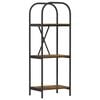 vidaXL Knjižna polica 3 nivojev 40 x 30 x 109 cm Inženirski les