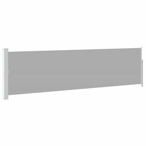 vidaXL Zložljiva stranska tenda za teraso 140x500 cm siva