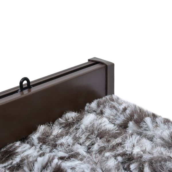 vidaXL Zavesa proti mrčesu iz &scaron;enilje 56x185 cm rjava in bež