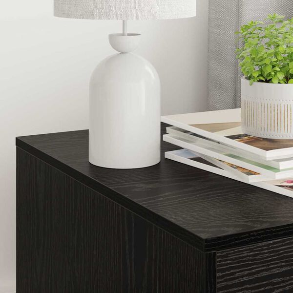 vidaXL Ograja za mačji WC Črna Orehovina 47 x 59 x 42 cm