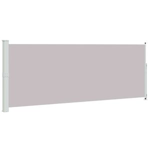 vidaXL Zložljiva stranska tenda za teraso 180x500 cm siva