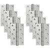 vidaXL Tečaj 8 kos 130 x 75 x 13 mm Srebrna Jeklo