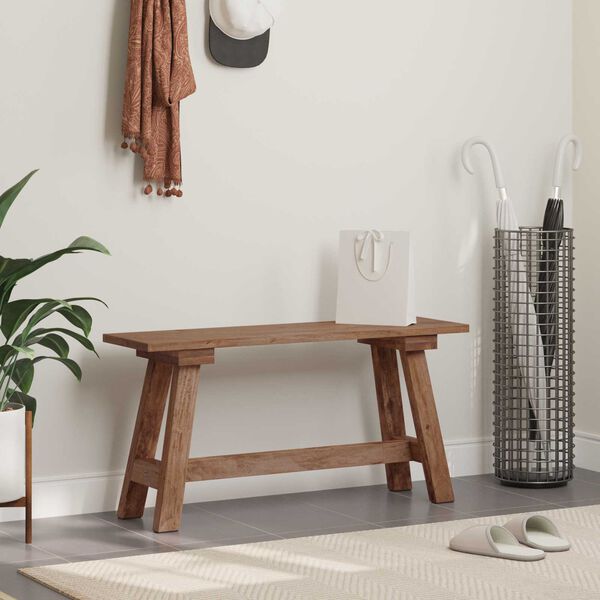 vidaXL klop Naravna 93 x 26 x 45 cm Mahagonijevo les