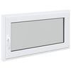 vidaXL Okno za klet RISOR 110 x 70 cm PVC in steklo Bela