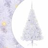 vidaXL Umestno božično drevo med 150 LED Bela 150 cm PVC in jeklo