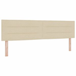vidaXL Vzglavje krema 180 cm blago