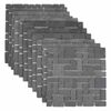vidaXL Mozaik plo&scaron;čice Siva 30 x 30 cm Marmor