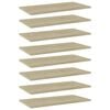 vidaXL Dodatne police za omaro 8 kosov sonoma hrast 60x30x1,5 cm