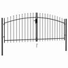 vidaXL Ograjna vrata Woerden dvojna vrata s konico na vrhu 299,5 x 174,5 cm