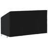 vidaXL Prevleka za trisedežno klop črna 175x85x68/94 cm 420D oxford