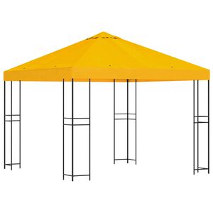 vidaXL Paviljon 3 x 3 m Rumena Poliester in jeklo 190 gsm