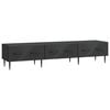 vidaXL TV omarica s predalom Črna 147 x 34,5 x 30 cm Inženirski les