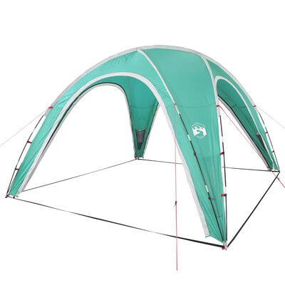 vidaXL Vrtni šotor zelen 360x360x219 cm 190T taft