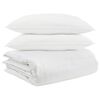 vidaXL Komplet odej z blazino 3 pcs Bela Perje