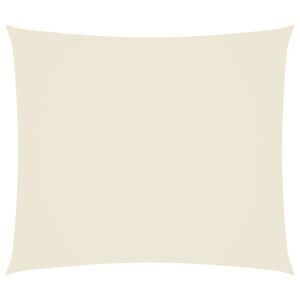 vidaXL Senčno jadro oksford blago pravokotno 2x2,5 m krem