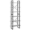 vidaXL Visoka omara siva sonoma 80x30x210 cm konstruiran les