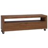 vidaXL TV omarica 110 x 30 x 40 cm Naravna Trden tikov les