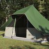 vidaXL Tipi šotor s streho Zelena 364 x 281 x 257 cm tafeta