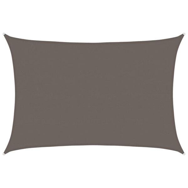 vidaXL Senčno jadro 160 g/m&sup2; antracitno 5x7 m HDPE