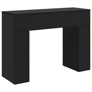 vidaXL Klubska miza Črna 102 x 35 x 75 cm Inženirski les