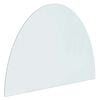 vidaXL Steklena plo&scaron;ča za kamin Transparentno 800 x 600 mm Steklo