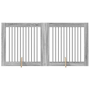 vidaXL Igrača za pse 2 pcs Siva Sonoma 100 x 100 cm Cinkana jeklena