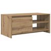 vidaXL Klubska miza Artisan hrast 102 x 50 x 45 cm Obdelan les