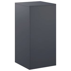 vidaXL Stojalo za rastline Antracit 40 x 40 x 80 cm Nerjaveče jeklo