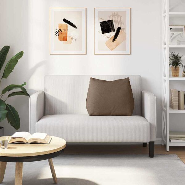 vidaXL Poglavni vzglavnik Rjava 60 x 20 x 50 cm blago