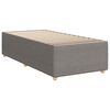 vidaXL Box spring postelja z vzmetnico taupe 90x200 cm blago