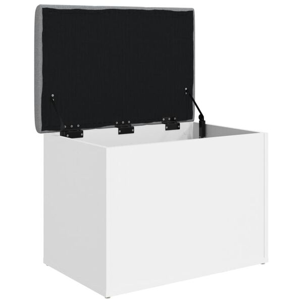 vidaXL Shranjevalna klop bela 62x42x45 cm inženirski les