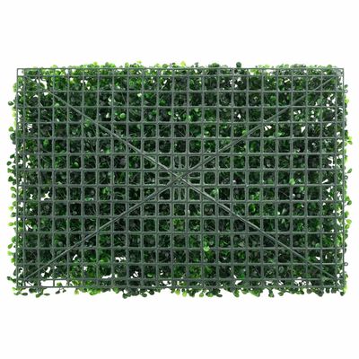  vidaXL Ograja iz umetnih rastlin 6 kosov zelena 40x60 cm