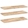 vidaXL Viseče police 3 kosi 100x30x2 cm neobdelan masiven les akacije