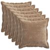 vidaXL Prevleka za blazino 6 kos HOUTEN Rjava 40 x 40 cm