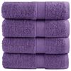 vidaXL Premium brisače za goste SOLUND 4 kosi vijolične 30x50 cm 600 g/m&sup2;