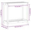 vidaXL Miza za sajenje s polico vo&scaron;čeno rjava 82,5x35x75 cm borovina