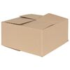 vidaXL Zložljiva &scaron;katla 50 pcs Naravna 30 x 30 x 15 cm Lepenka