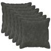 vidaXL Blazina 6 kos HOUTEN Antracit 30 x 30 cm Mikrofibra