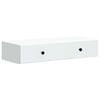 vidaXL Stenska stranska miza Bela 87,5 x 34,5 x 17 cm Inženirski les