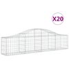 vidaXL Obokane gabion ko&scaron;are 20 kosi 200x30x40/60 cm pocinkano železo